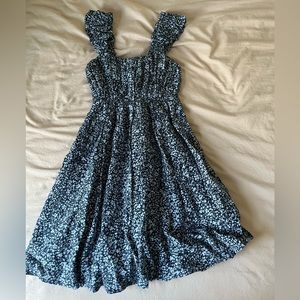Abercrombie Blue Flower Babydoll Mini Dress